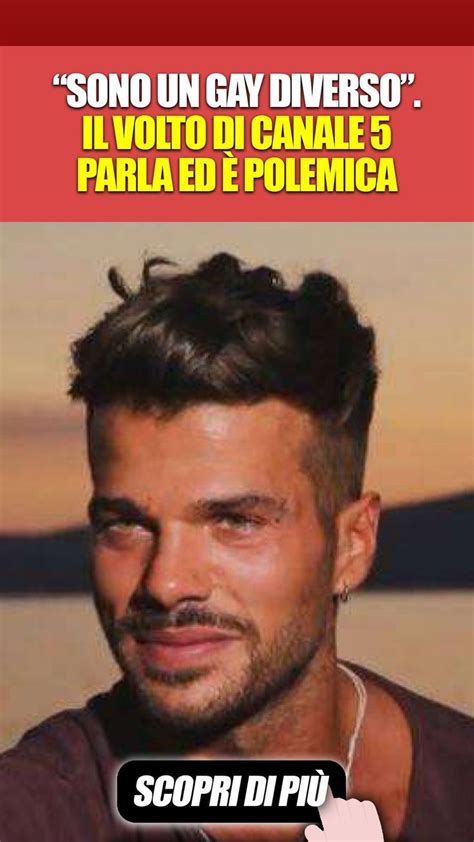 Sono un gay diverso Il volto di Canale 5 parla ed è polemica News update Photoshop