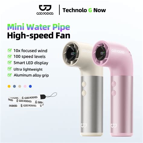 goojodoq mini fan rechargeable  mah turbo electric jet handheld