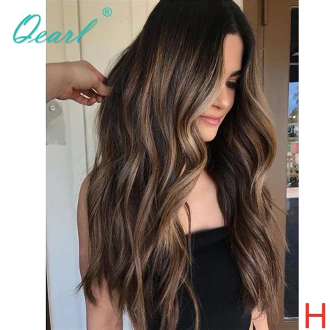 HD Spitze Front Menschliches Haar Per Cken Pre Gezupft Asche Braun Honig Blonde Highlight