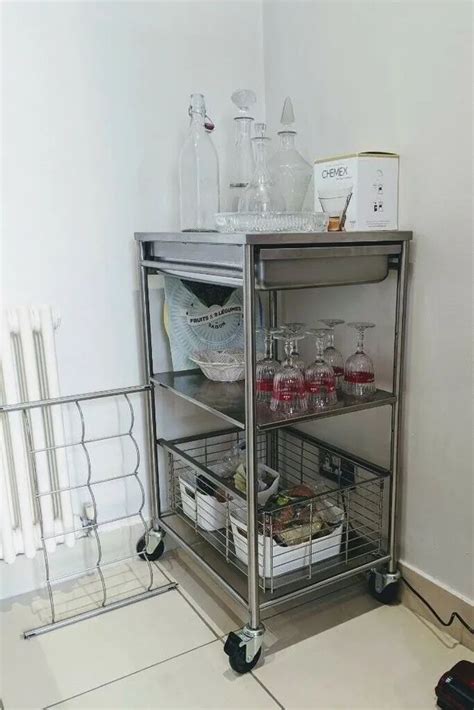 Angel Refrigeration Silver Stainless Steel Kitchen Trolley Size