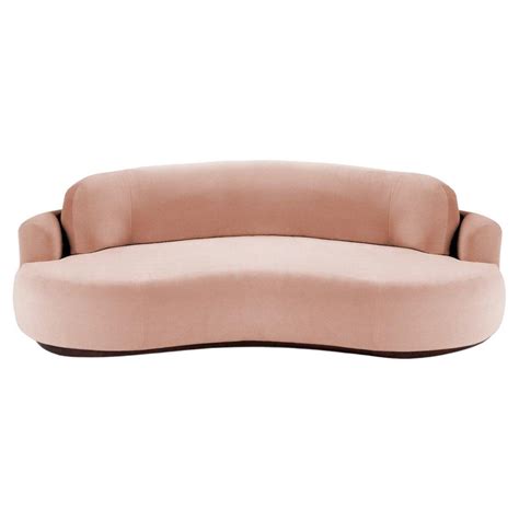 Naked Round Sofa Medium With Beech Ash And Paris Lavanda For Sale At StDibs