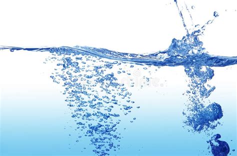 Splashing blue water stock photo. Image of fresh, background - 64842546