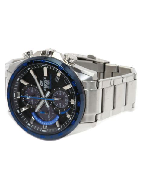【CASIO】カシオ『エディフィス クロノグラフ』EQS-900DB-2A メンズ ソーラークォーツ 1週間保証【中古 ...
