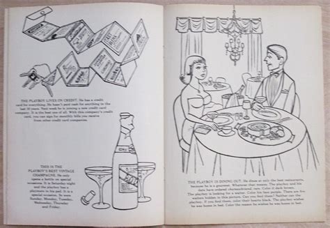 Vintage Non Nude Playboy Coloring Book Feat Norman Mailer Mort Sahl A