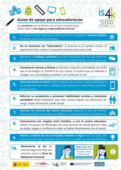 Puntos clave para tratar en la reunión Menores INCIBE