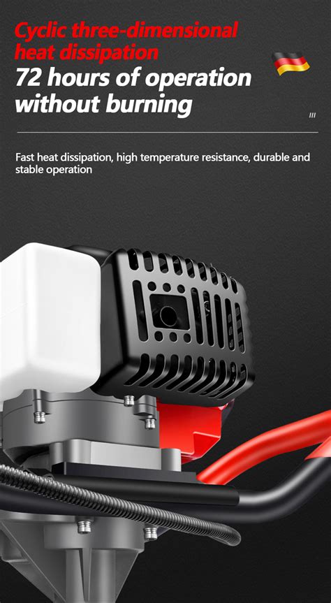 Earth Ground Auger Drill Machine Engine 2 Stroke 4hp With Free Drill