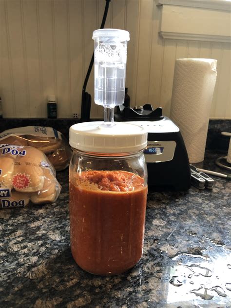 My First Attempt At Habanero Hot Sauce Using The Tabasco Method R HotPeppers