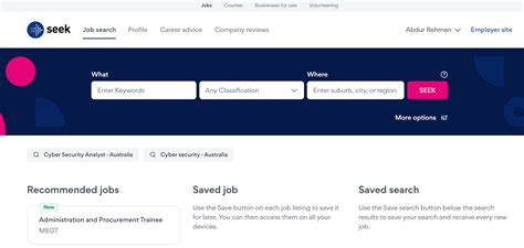 seek australias premier job marketplace earning adviser