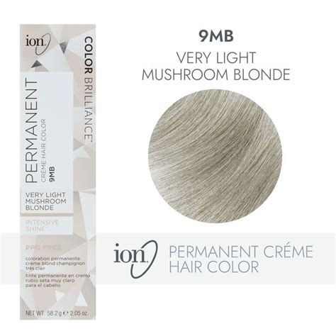 Ion Mb Very Light Mushroom Blonde Permanent Creme Hair Color By Color Brilliance Permanent