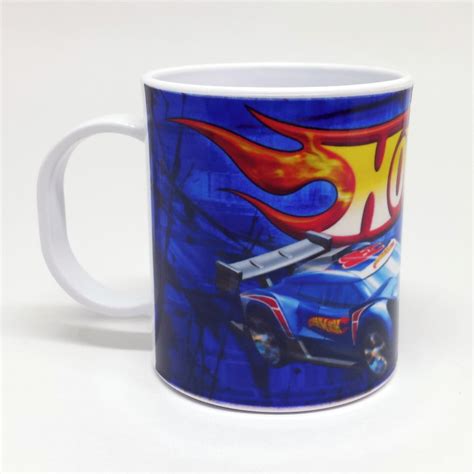 Caneca Plástico Polímero Personalizada Hot Wheels Elo