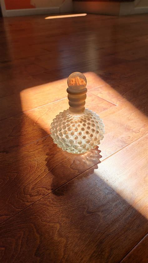 Vintage Fenton Milk White Hobnail Perfume Bottle Etsy