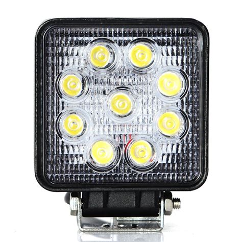 Luz De Trabajo Led Cuadrada De W Para Coche Cami N