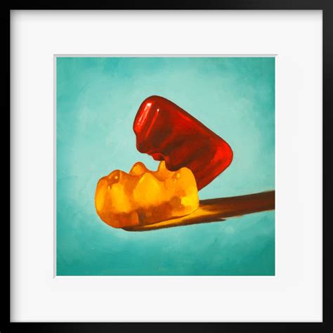 Gummy Bear Erotic Art Print From Oil Painting Sex Positive Bear Painting Great For