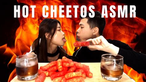 FLAMING HOT CHEETOS CRUNCHY ASMR EATING SOUNDS YouTube