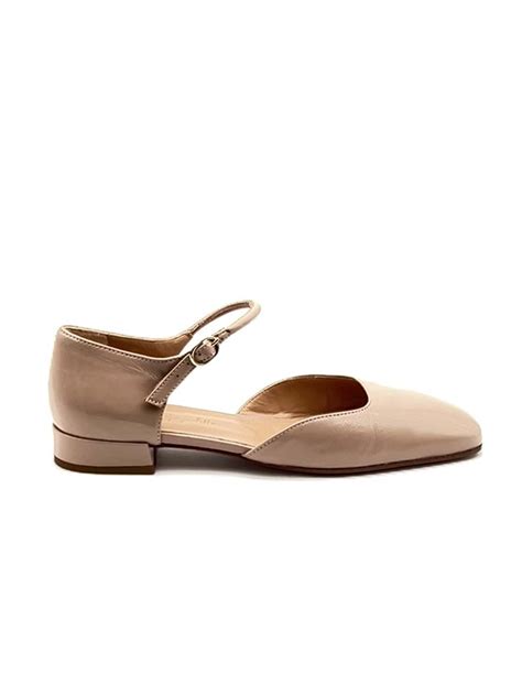 Mariella Mary Jane In Vernice Nude Giorgia Spagnoletto Shoes