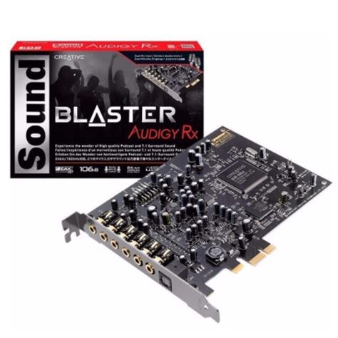 TARJETA DE SONIDO CREATIVE SOUND BLASTER AUDIGY RX 7.1 SB1550 | Hardtech.pe