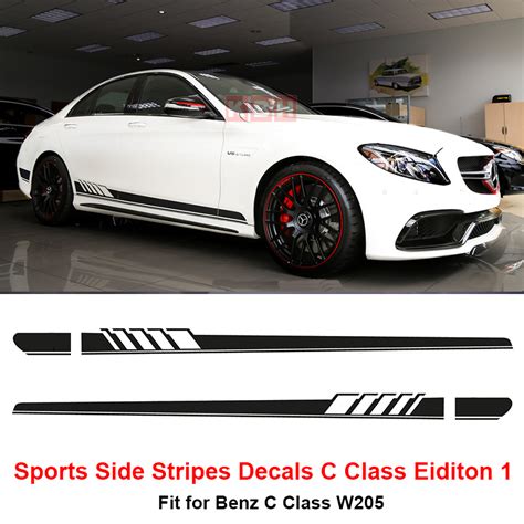 Edition Side Stripes Decal Sticker Mercedes Benz W C Class Amg