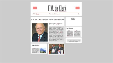 F.W. de Klerk receives Nobel Peace Prize! by Unknown Guy on Prezi