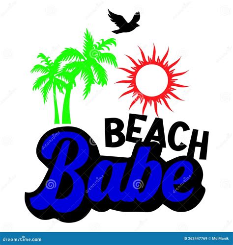 BEACH Babe Stock Illustration Illustration Of Grunge