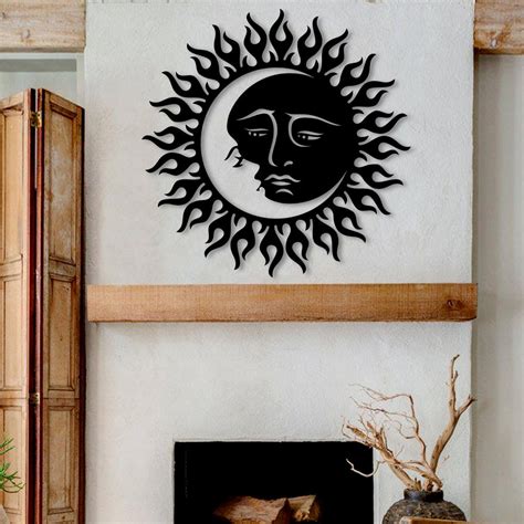 Sun And Moon Metal Wall Art Celestial Decor And Home Accents Kands Design Elements