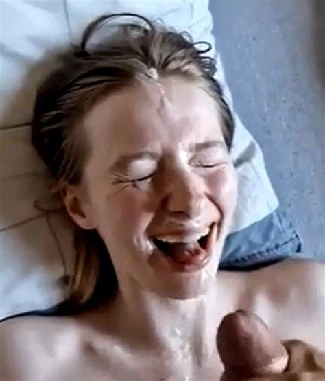 Brunette Taking Facial Spectacularly On Bed Couch Namethatporn