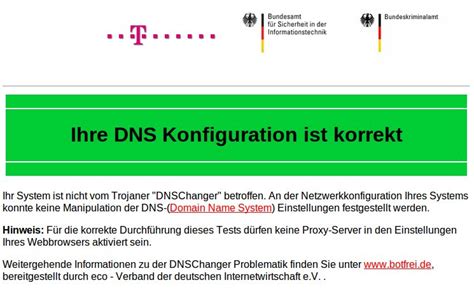 Test für DNS-Changer - Tipps-Archiv