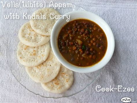 Cook Ezee Vellawhite Appam With Chanakadala Curry