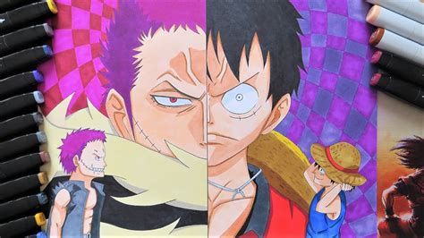 Drawing Katakuri Vs Luffy One Piece Youtube