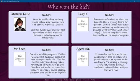 Meet The Bidders Dr Valarie Sex Therapist By Purplehat Productions