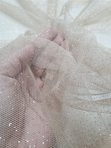 Tule º Pele Iluzione Nude Glitter Prata SóTecidos Todo site em x sem Juros