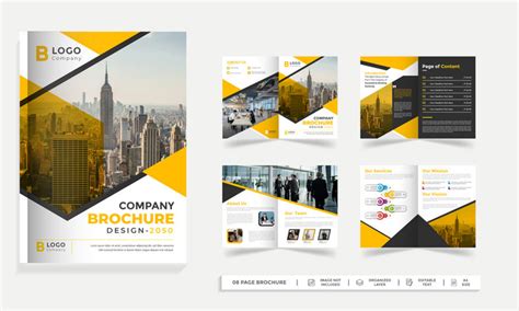 8-page Creative Company Profile Or Brochure Template Design Print Ready ...