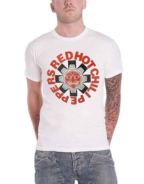 Red Hot Chili Peppers Aztec Band Logo T Shirt Fruugo Fr