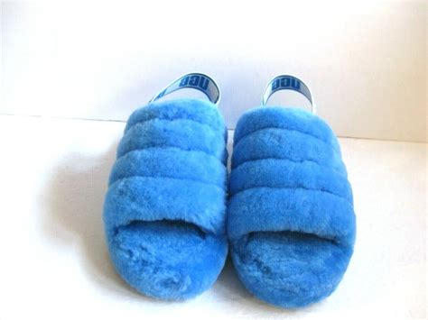 Neon Blue Fluff Yeah Slides Hot Sale Congdoan Sgu Edu Vn