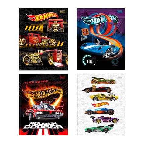 Caderno Brochurao Folhas Hot Wheels Tilibra Grande Menino Shopee Brasil