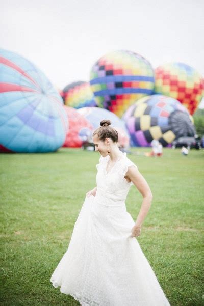 Hot Air Balloon Anniversary Shoot From IYQ Photography Photography Wedding One Shoulder