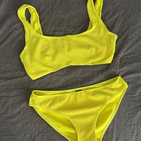 Yellow Bikini There Is No Padding But Was Never Depop