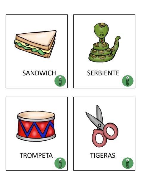 TARJETAS PARA TRABAJAR VOCABULARIO COMPRENSIÓN ESCRITA Y DESARROLLO