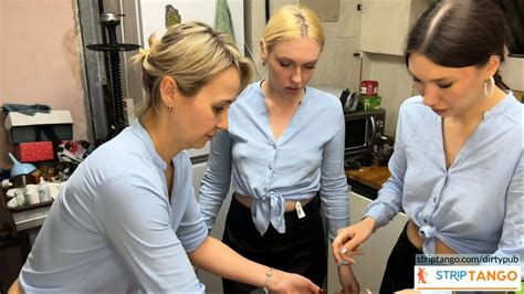 Horny Babe Licks Year Old Woman During Their Work In A Fast Food