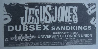 Dub Sex Advert Th May Manchester Digital Music Archive