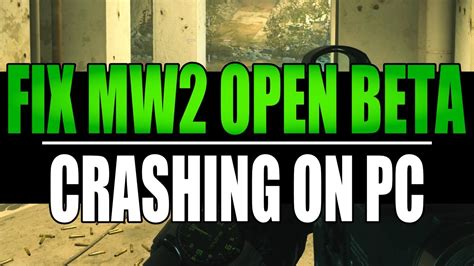 Fix Modern Warfare Beta Crashing Not Launching On Pc Mw Crashes