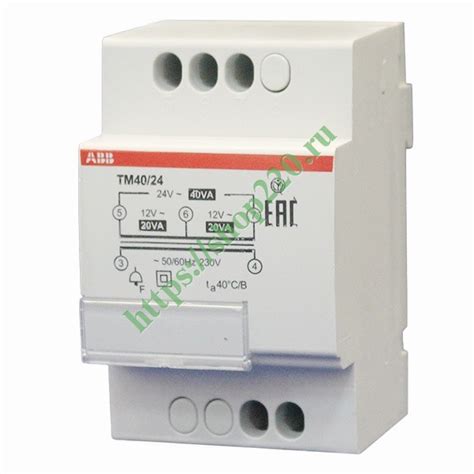 Трансформатор звонковый ABB TM 40/24 - купить 2CSM401041R0801 по ...