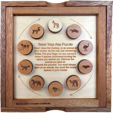 Save Your Ass Puzzle Dave Janelle Puzzle Master Inc