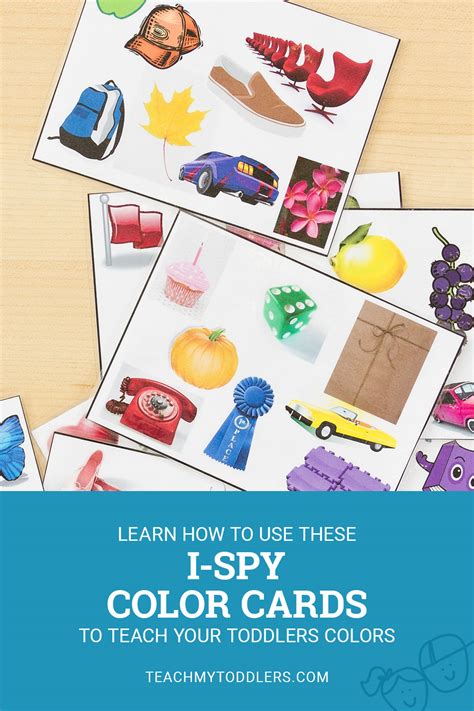 Color Game For Toddlers I Spy Color Cards Teach My Toddlers