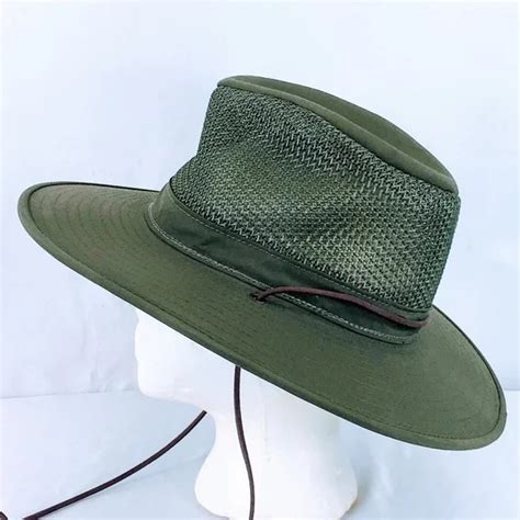 Henschel Mens Aussie Breezer Hat Safari Mesh Packable Gem