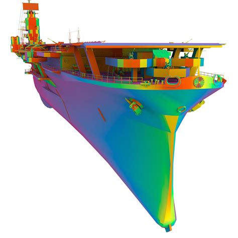 OBJ file Japanese aircraft carrier Shōkaku ️・3D printing template to ...