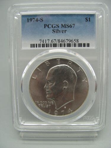 S Eisenhower Ike Silver Dollar Pcgs Ms Ebay