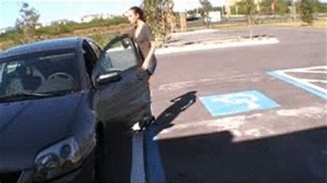 Semi NUDE IN POWER HEELS Floors Her Gas Pedal Pumping Data Bank Clips4sale