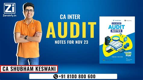 Ca Inter Audit Notes For Nov By Ca Shubham Keswani Youtube