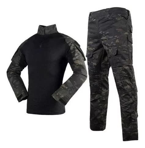 Traje De Camuflaje T Ctico Top Y Pantalones Meses Sin Inter S