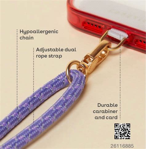 Casetify Rope Phone Strap With Card Beige Women S Fashion Watches